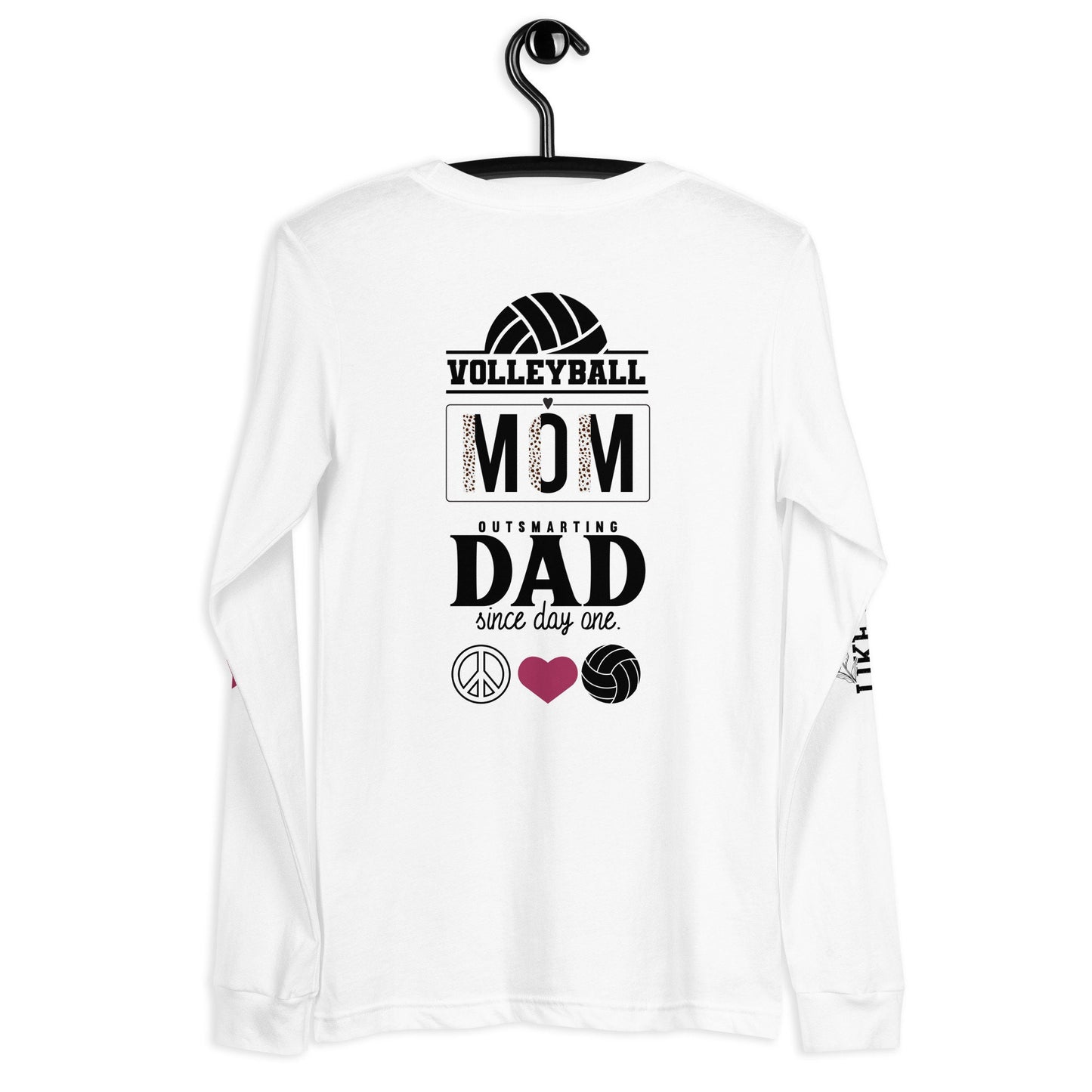 Volleyball Mom Outsmarting Dad Since Day One Shirt, Volleyball Moms Like Dads Only Smarter, Volleyball Motivational Quote Tshirt, Volleyball