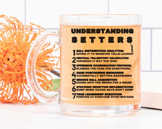 Understanding Volleyball Setters, Volleyball Glass Mug